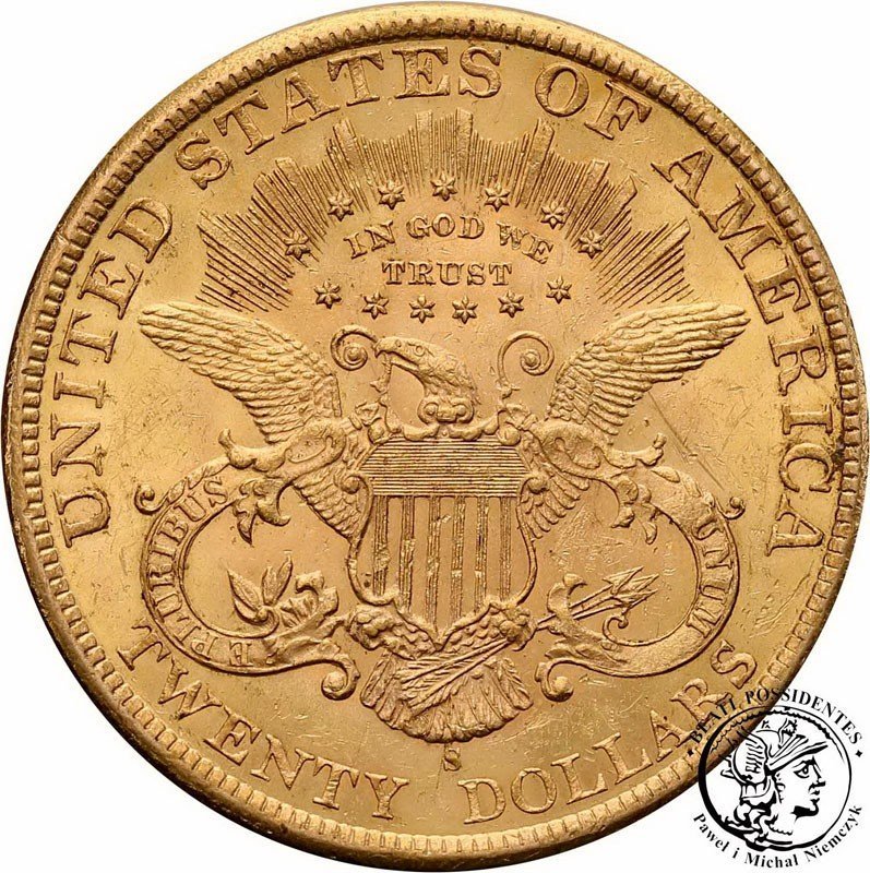 USA 20 dolarów 1898 S San Francisco st.1